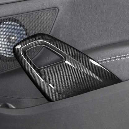 Real Carbon Fiber Inner Door Pull Handle Cover Trim for Hyundai Veloster 11-17