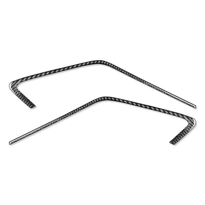 Real Carbon Fiber Side Door Panel Strip Cover Trim Fit For Porsche 718 2016-2023