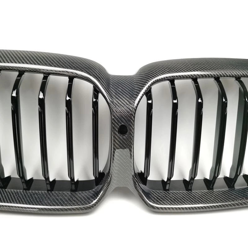 Carbon Fiber Front Bumper Grille Grill for BMW G30 LCI 2021-2023