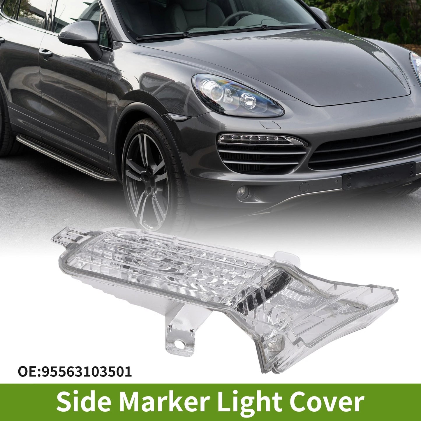 1x Left Side Marker Light Cover for Porsche Cayenne (2011 - 2014)