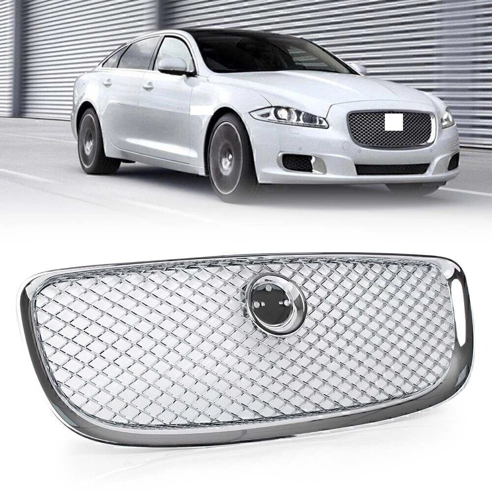Honeycombe Front Mesh Bumper Grille Trim for Jaguar XJ (2010-2015)