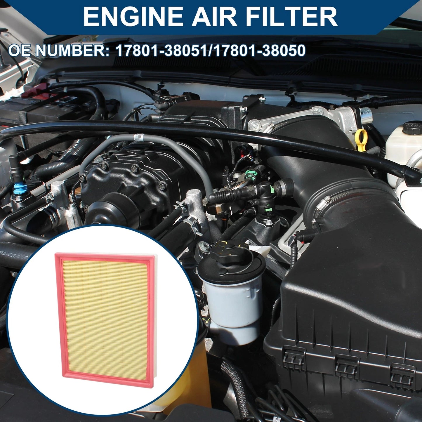 Engine Air Filter for Toyota 4Runner 4.0L (2010-2024) - 1 x Quality Replacement