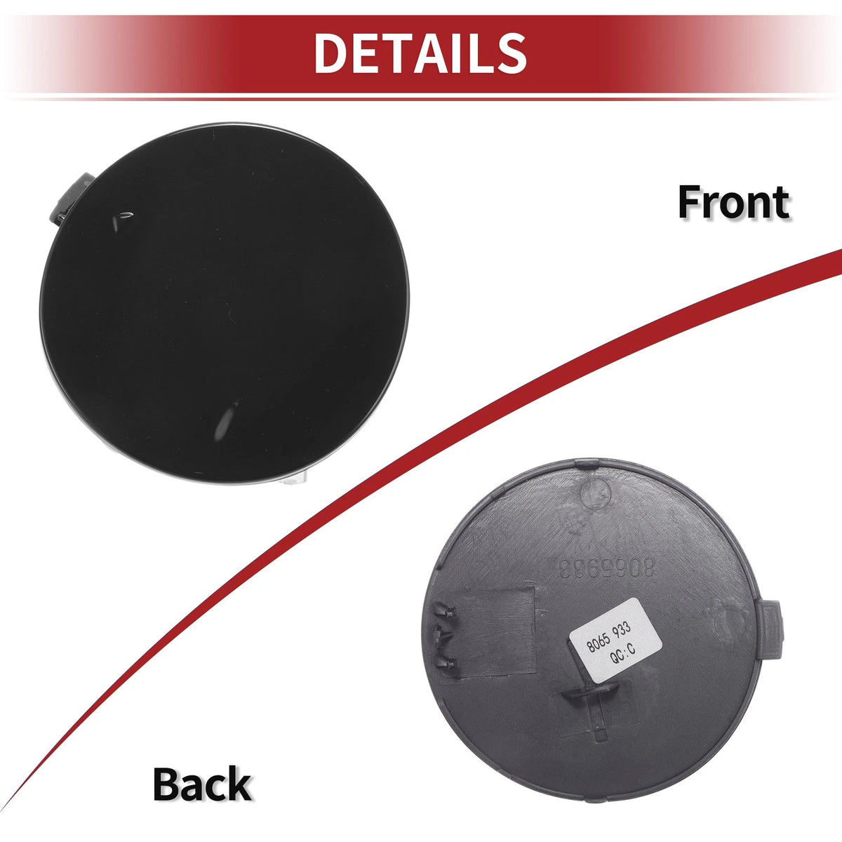Front Tow Cover Cap for BMW X6 F16 M-SPORT (2015-2019)