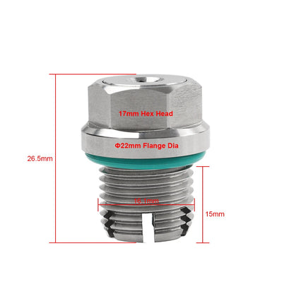Oil Drain Plug Repair Kit for M16.1-1.5x15mm Stainless Steel