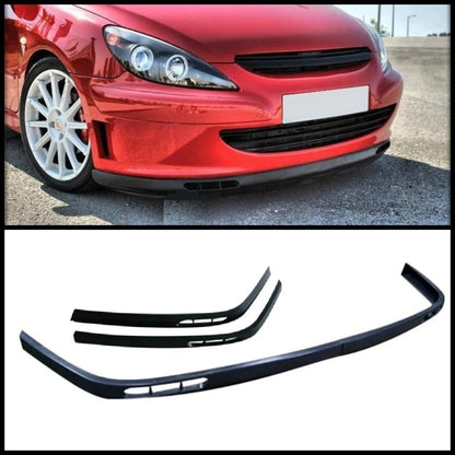 Lip Splitter Spoiler for Peugeot 307 (2001-2008) 2 Piece Euro Bumper Covers