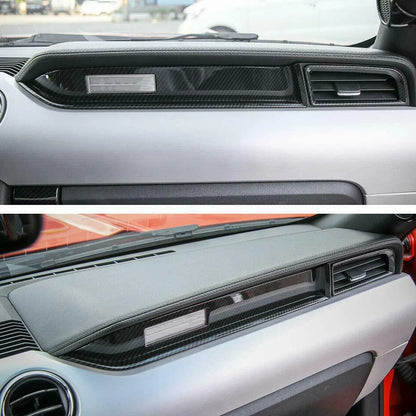 Carbon Fiber Co-pilot Dashboard Cover for Ford Mustang (2015-2019)
