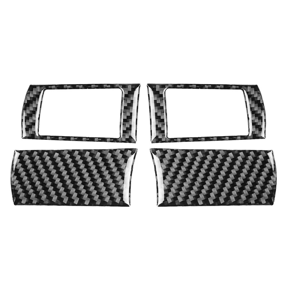 4 x Carbon Fiber Steering Wheel Button Covers for Dodge Challenger (2008-2010)