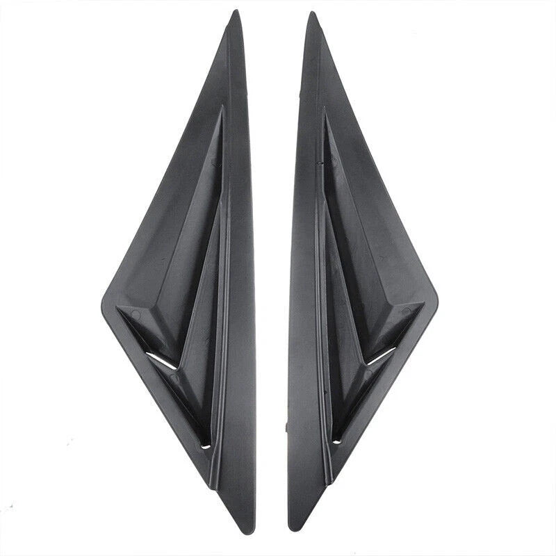 2 x Gloss Black Side Vent Window Louvers for Hyundai Elantra (2021-2024)