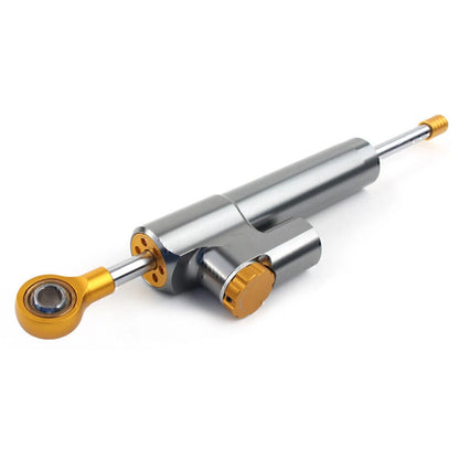 Universal Adjustable Steering Damper for Motorcycle - Gray Gold