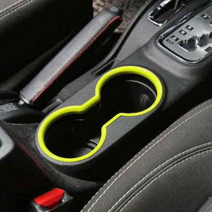 Green ABS Cup Holder Cover Trim for Jeep Wrangler JK (2011-2017)