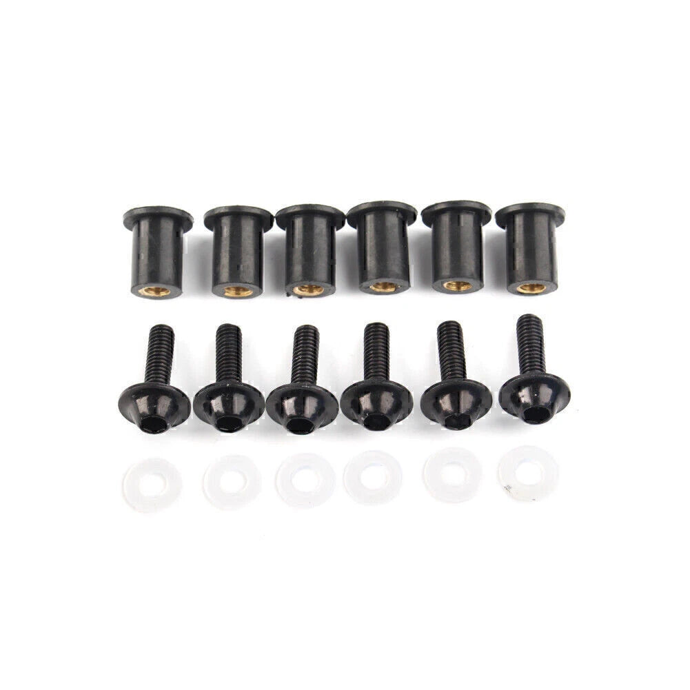 Windscreen Fixing Kit Black Bolts for Honda CBR250 300 650 900