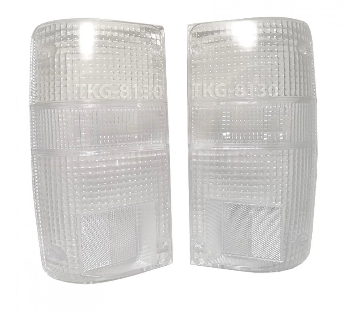 2 x Rear Tail Light Lenses for Toyota Hilux MK3 (1989-1997) Clear
