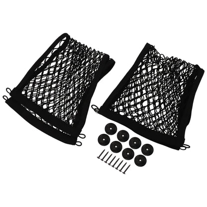 Pocket Storage Net 25x60cm 2 x Storage Mesh Bag With Screws