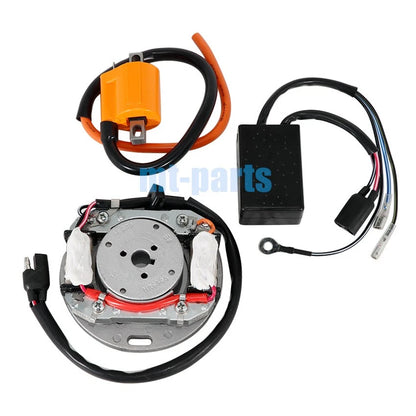 Stator Flywheel Rotor & CDI Ignition Coil for Suzuki RM465 RM500 (1981-1984)