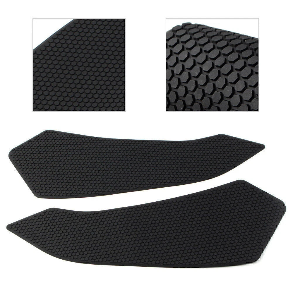 Black Side Tank Traction Grip Pads for Ducati Multistrada Enduro (16-18)
