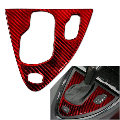 RHD Carbon Fiber Gear Shift Panel Cover Trim for BMW 6 Series (2004-2010)