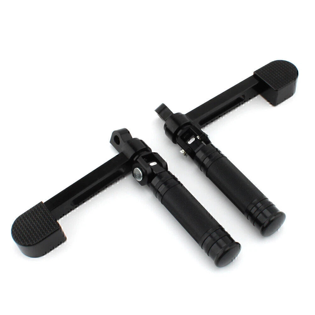 Stirrup Heel Foot Rest Pegs for Harley Sportster XL 883 1200 Softail FXWG FXR