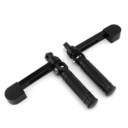 Stirrup Heel Foot Rest Pegs for Harley Sportster XL 883 1200 Softail FXWG FXR