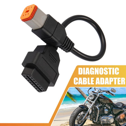 6Pin to OBD2 Diagnostic Scanner Adapter Cable for Harley Davidson