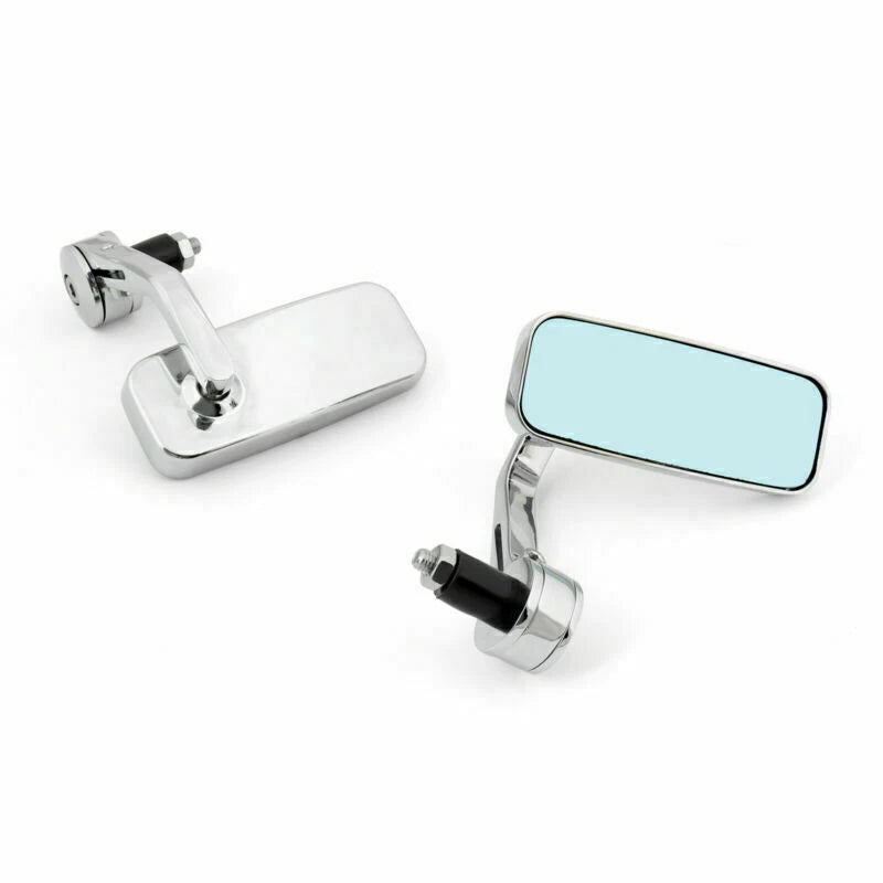 7/8" Chrome Handlebar Mount Rearview Mirrors for Universal Motor
