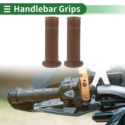 Grips / 25mm Hand Grips Cover TPU Light Brown for Motorcycle