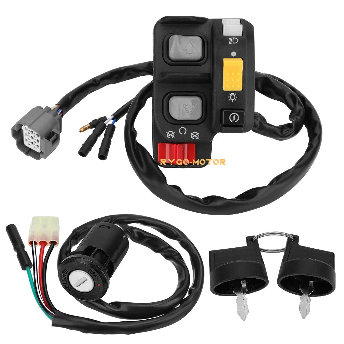 Handlebar & Key Switch for Honda Recon 250 ES TRX250TE (2002–2004)