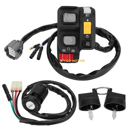 Handlebar & Key Switch for Honda Recon 250 ES TRX250TE (2002–2004)