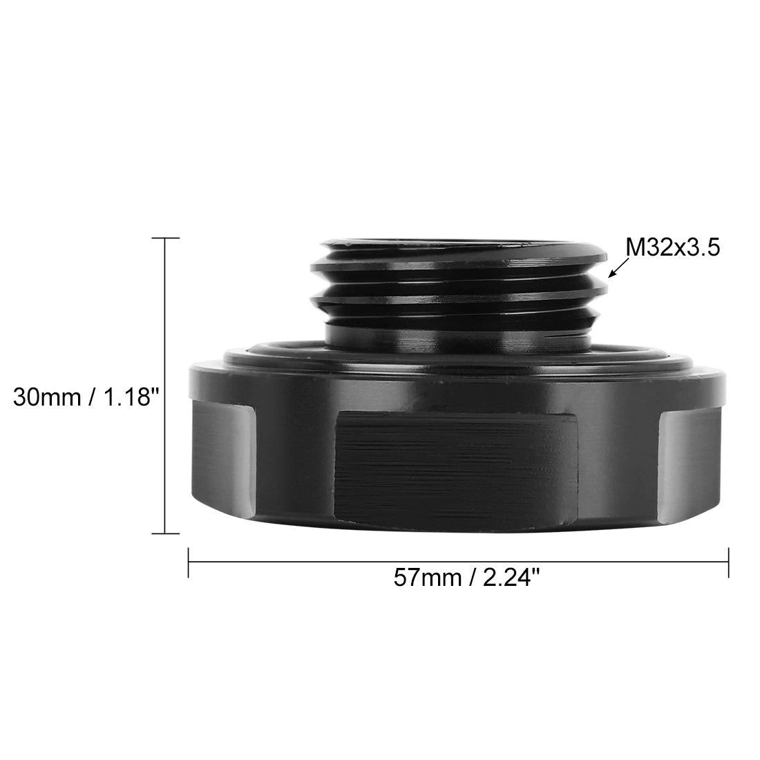 Black Aluminum Gas Oil Filler Cover for Nissan