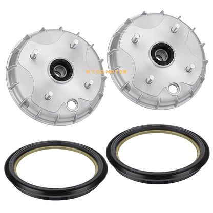 2 x Front Brake Drum & Dust Seal for Honda Rancher 350 (2000–2006)