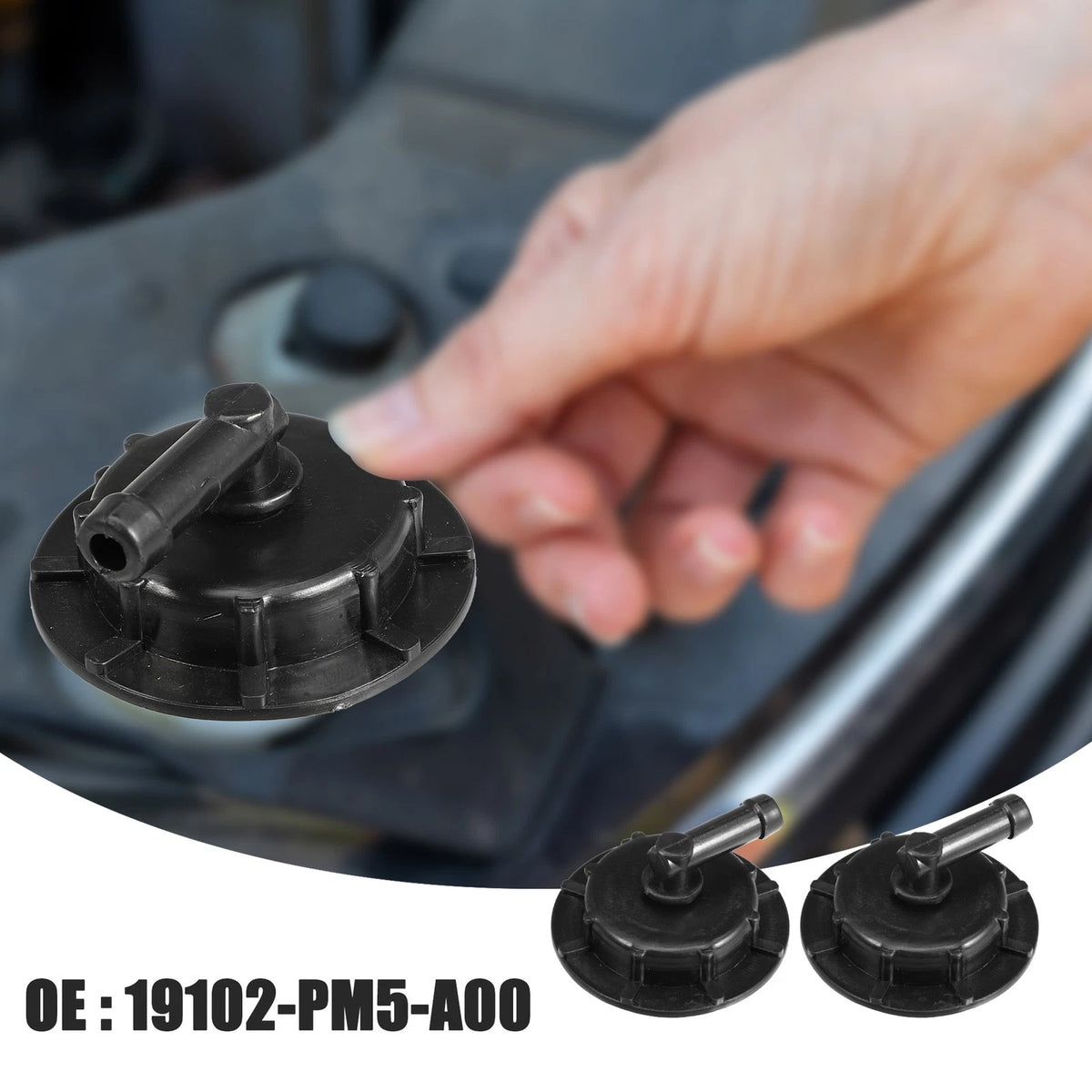Coolant Reservoir Tank Cap for Honda Accord Acura CL Black