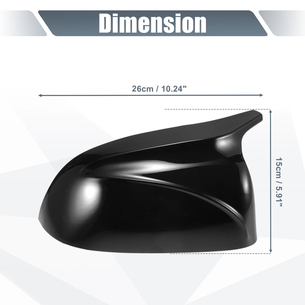 Rearview Mirror Cover Cap Gloss Black for BMW X3 X4 X5 X6 (2018-2020)