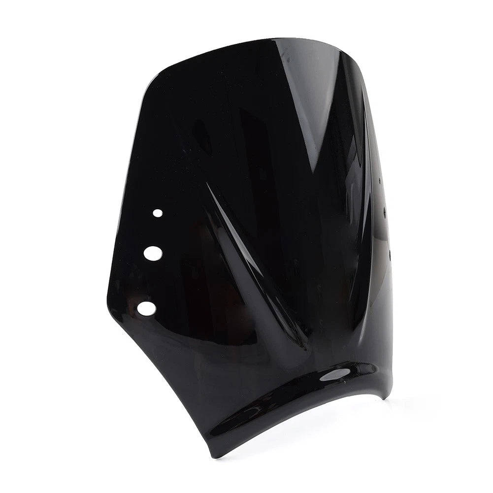 Universal Motorcycle Windshield Deflector for Various Models - Black