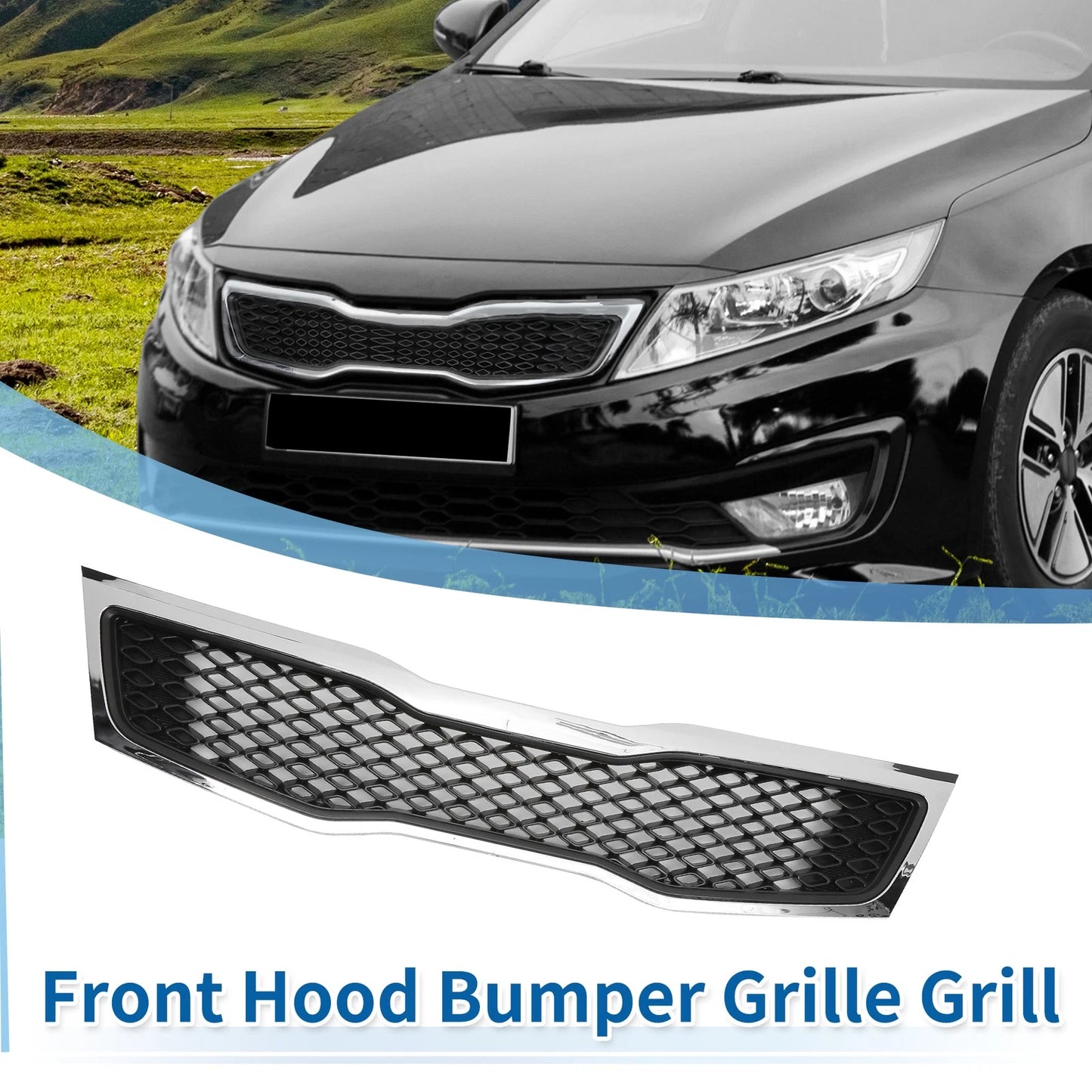 Front Upper Bumper Grille for Kia Optima (2011)