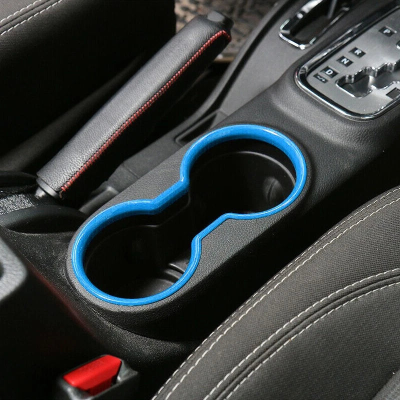Blue Cup Holder Cover Trim for Jeep Wrangler JK (2011-2017)