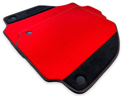Red Floor Mats for Ferrari 458 Italia with Alcantara (2010-2015)