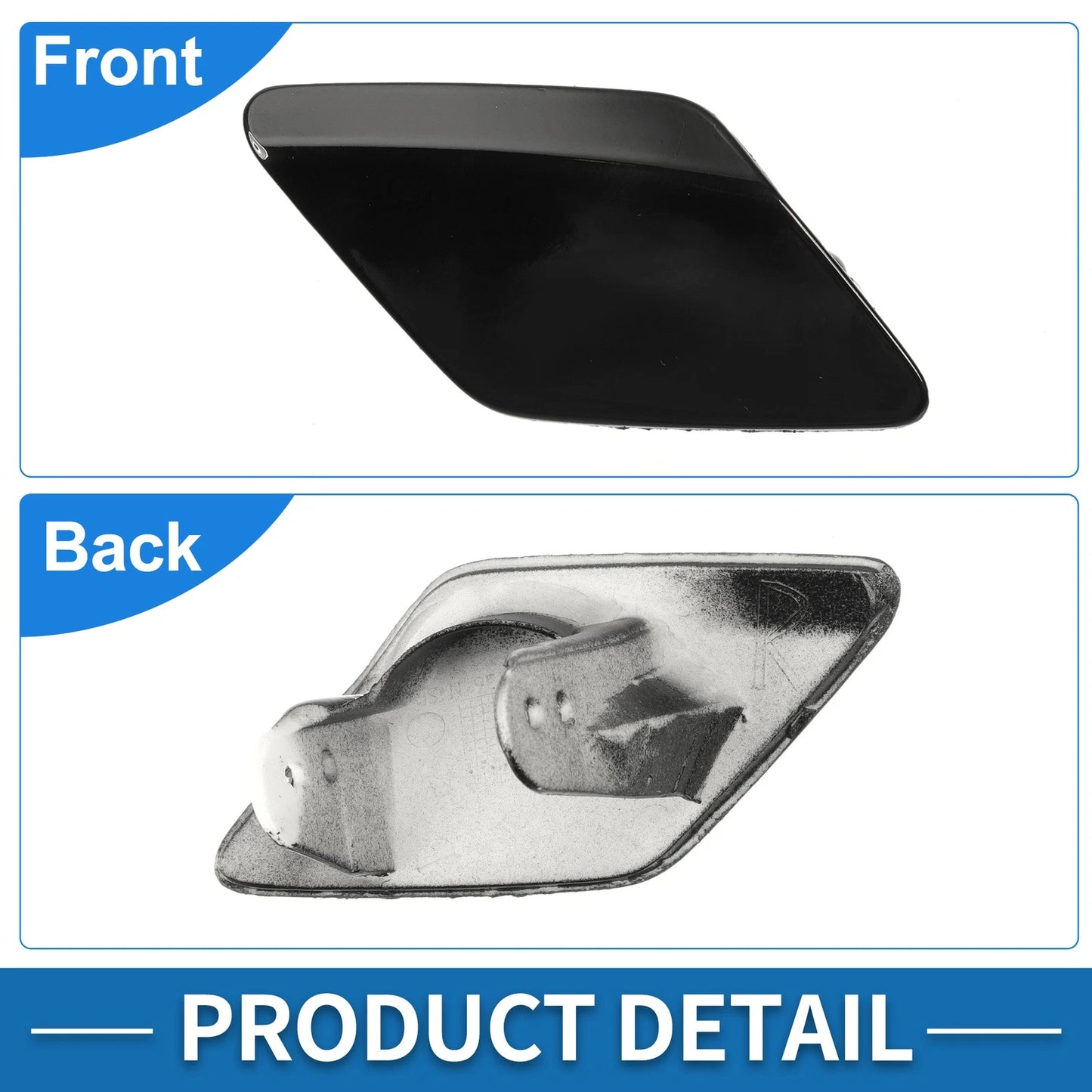 Front Right Washer Nozzle Cover for BMW 428i (2014-2016) - Black Cap