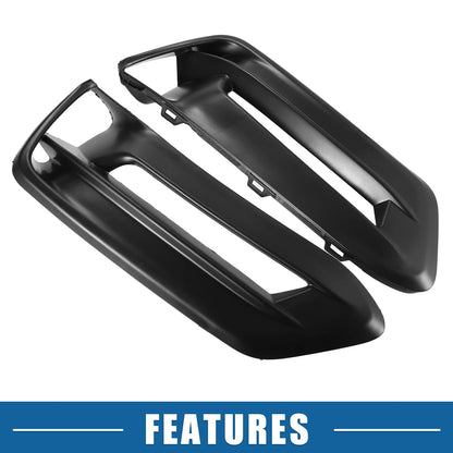 Front Fog Light Grille Covers for Honda Accord (2018-2020) Black