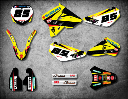 Custom Graphics Full Kit for Suzuki RM 85 (2000-2026) BRASH STYLE Stickers