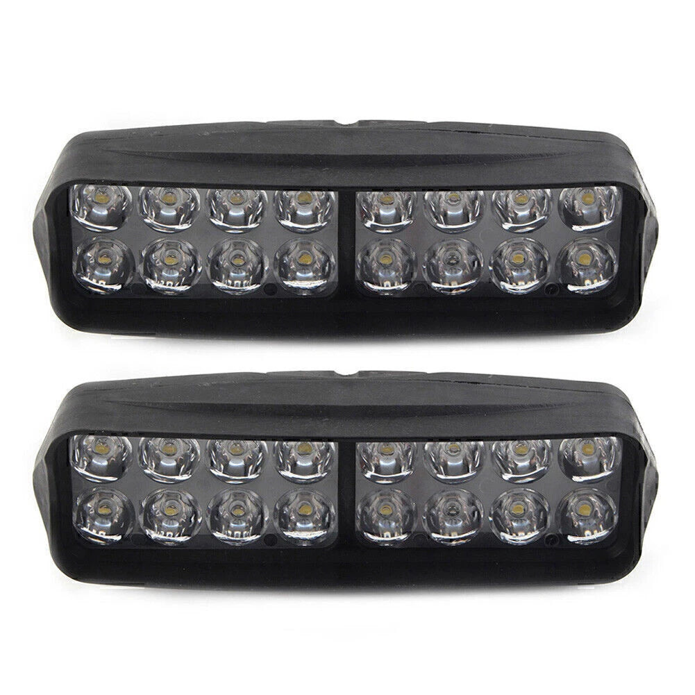 16-LED Motorcycle Headlight Fog Light 2400Lm for UTV ATV