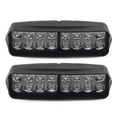 16-LED Motorcycle Headlight Fog Light 2400Lm for UTV ATV
