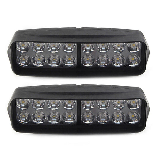 16-LED Motorcycle Headlight Fog Light 2400Lm for UTV ATV