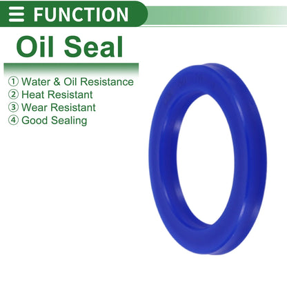 Oil Seal / 50x70x8mm 5 Pcs / Seal Ring Rotary Shaft TPU Blue for Car