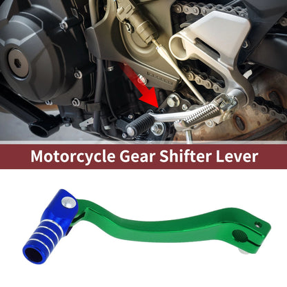 Folding Gear Shifter Lever for Kayo T6 Green Blue Silver Tone