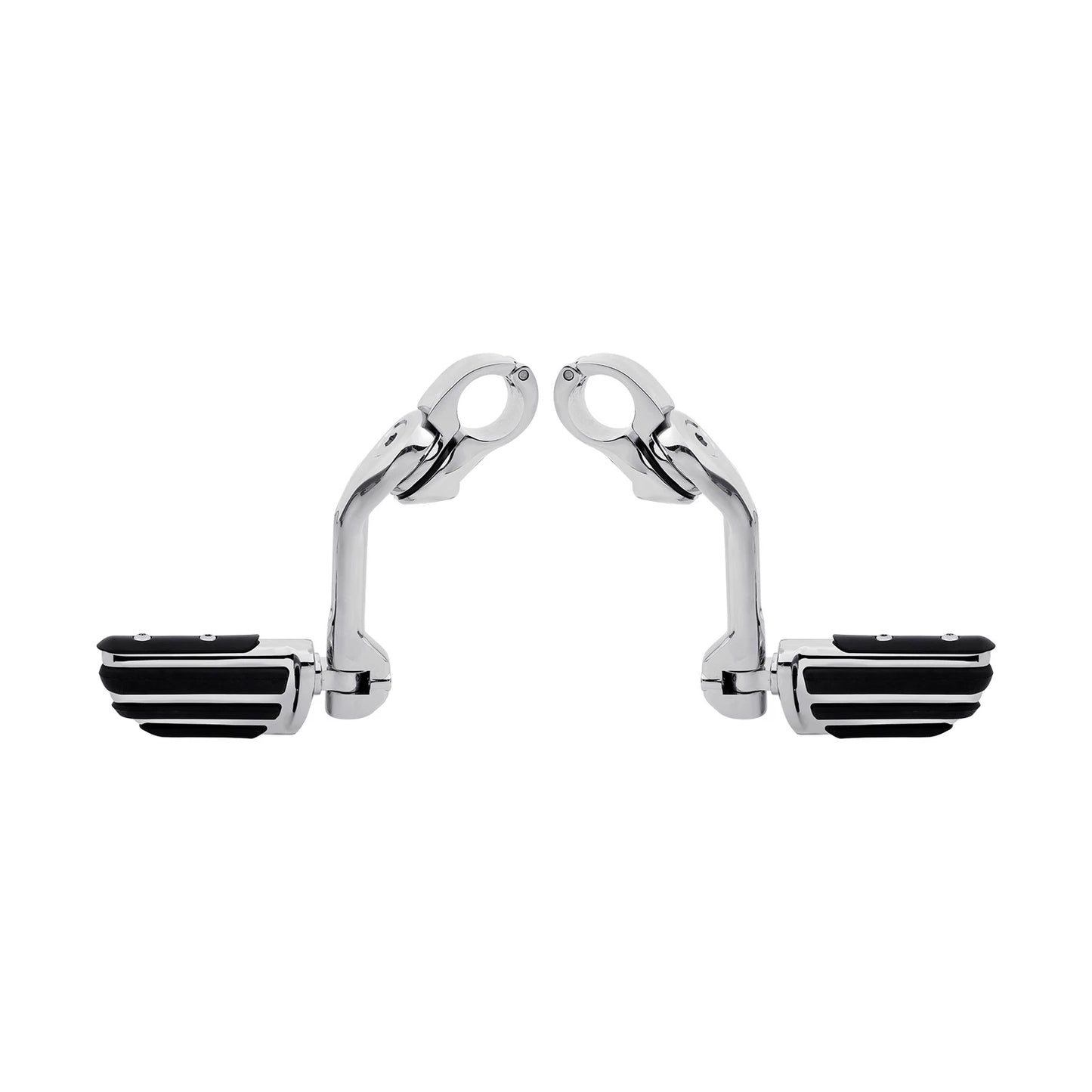 1 1/4" Long Angled Mount Highway Foot Pegs for Harley Touring Softail Sportster