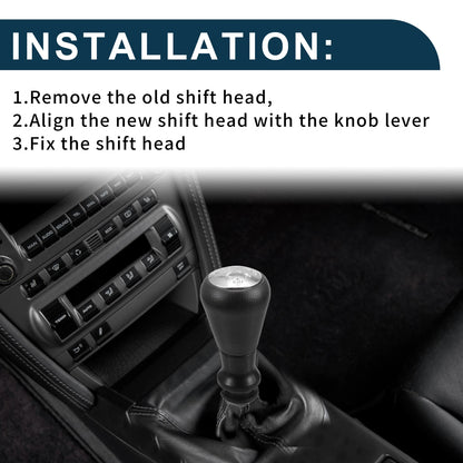 5 Speed Manual Gear Shifter Knob for Peugeot 106 107 206 (1991-2014)