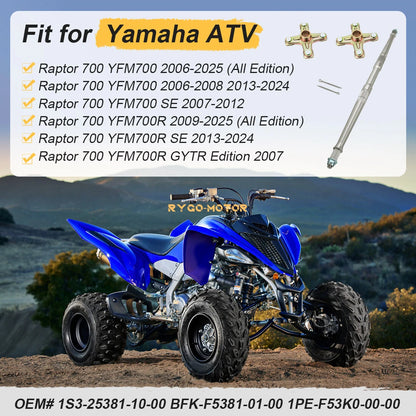 Rear Axle Shaft & Wheel Hub for Yamaha Raptor 700 YFM700