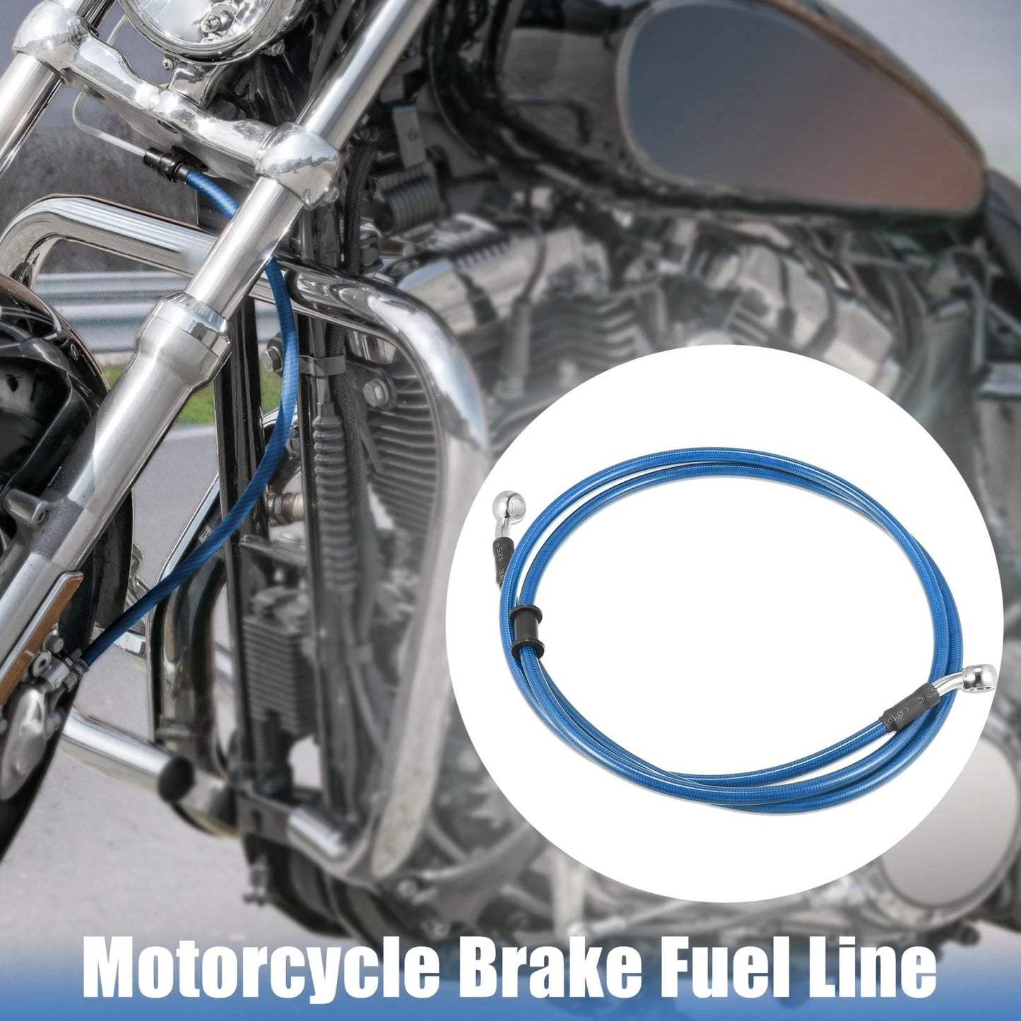 160cm 62.99 10mm Braided Brake Clutch Oil Hoses Line Pipe for Motorcycle ATV