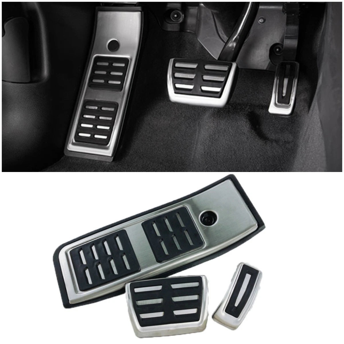 Anti-Slip Footrest Brake Gas Pedals for 2017-2024 Audi A4 A5 B9 (2017-2024)