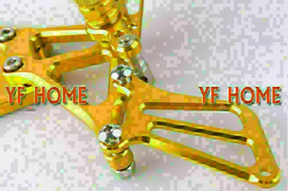 Rearset Footrest Pegs for Kawasaki Ninja ZX6R (2005-2008) - Gold