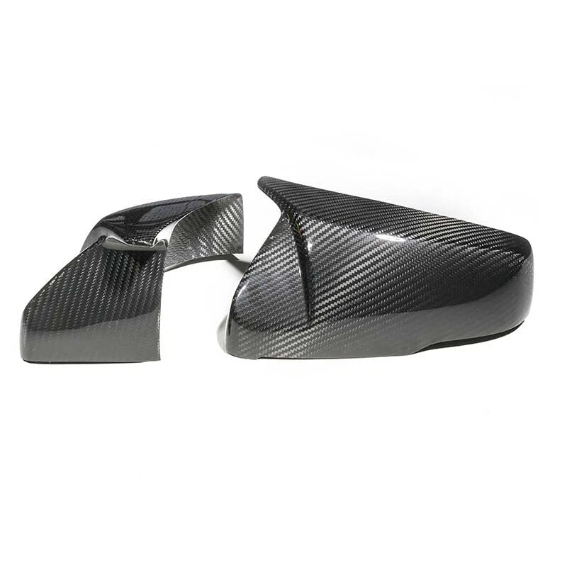 Horn Carbon Fiber Add-on Side Mirror Shell Cover For Cadillac CT5 CT6 2014-2018
